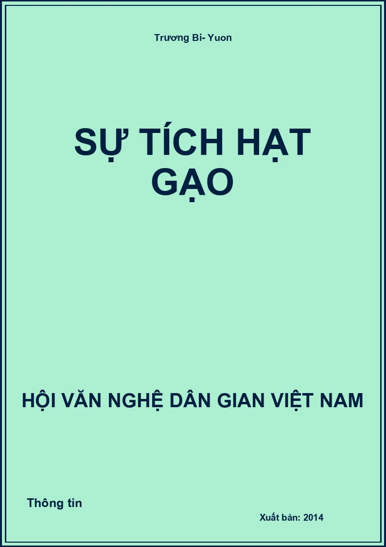 Sự Tích Hạt Gạo
