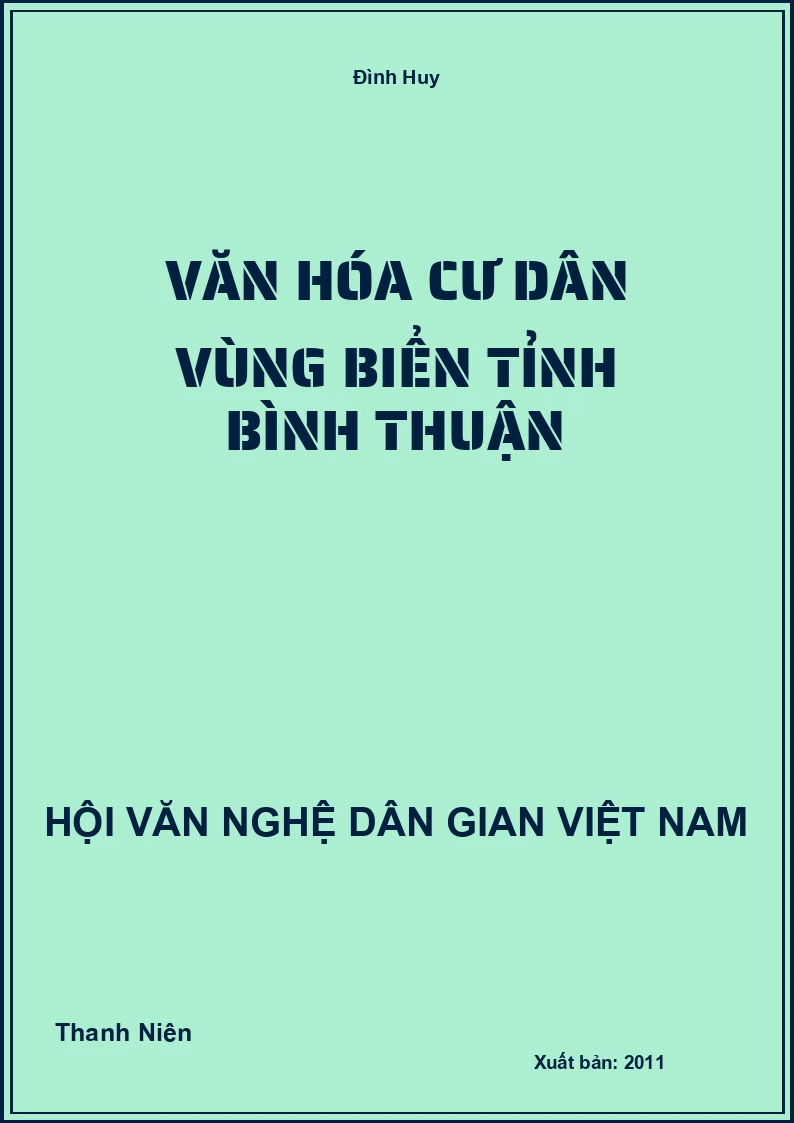 Văn Hóa Cư Dân Vùng Biển Tỉnh Bình Thuận