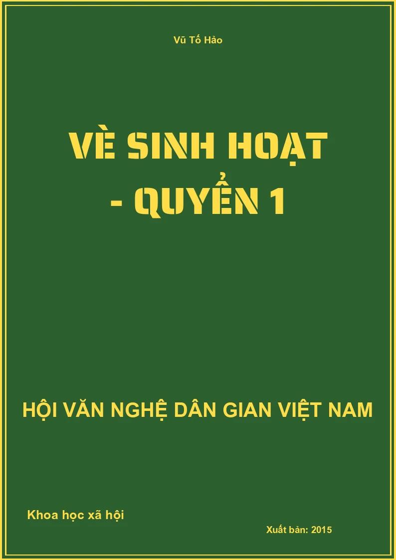 Vè Sinh Hoạt - Quyển 1
