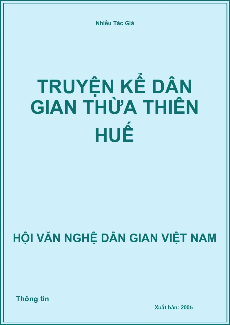 Truyện Kể Dân Gian Thừa Thiên Huế