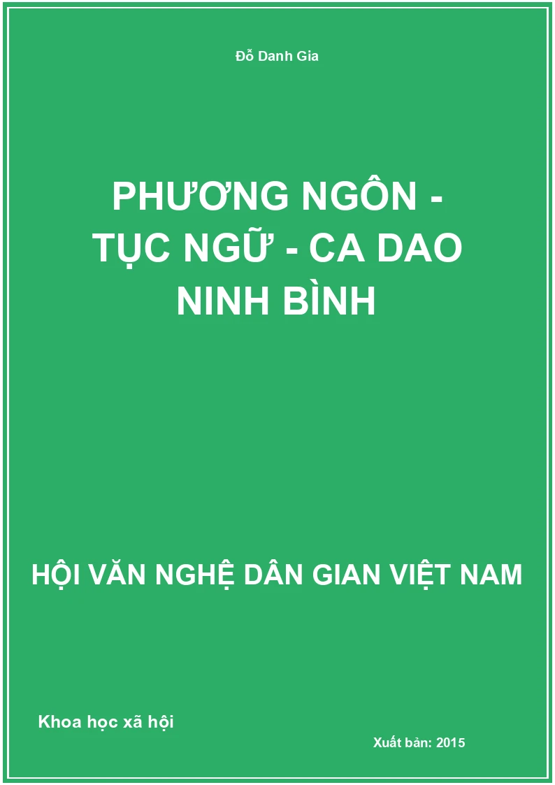 Phương Ngôn - Tục Ngữ - Ca Dao Ninh Bình