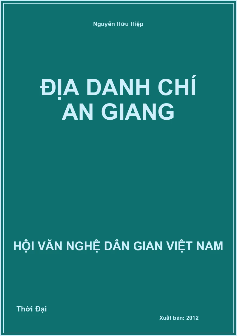 Địa Danh Chí An Giang