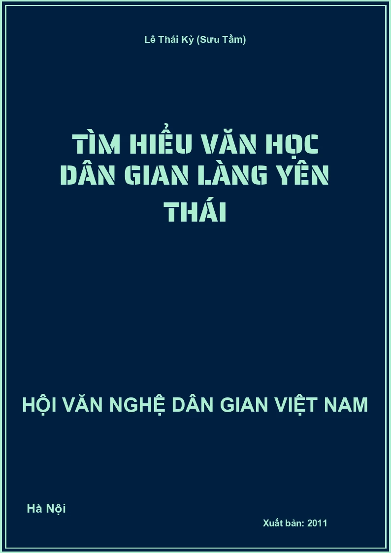 Tìm Hiểu Văn Học Dân Gian Làng Yên Thái