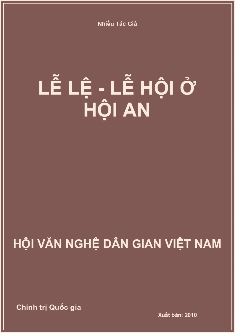 Lễ Lệ - Lễ Hội Ở Hội An