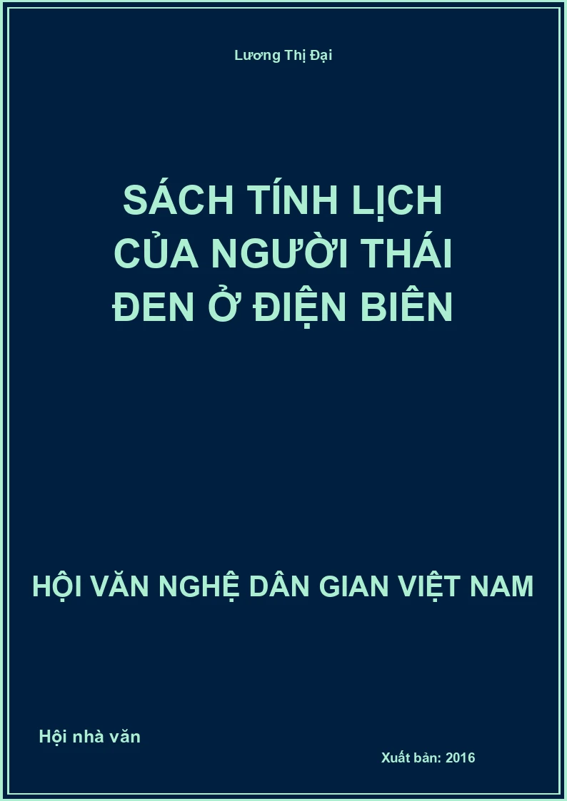 Sách Tính Lịch Của Người Thái Đen Ở Điện Biên