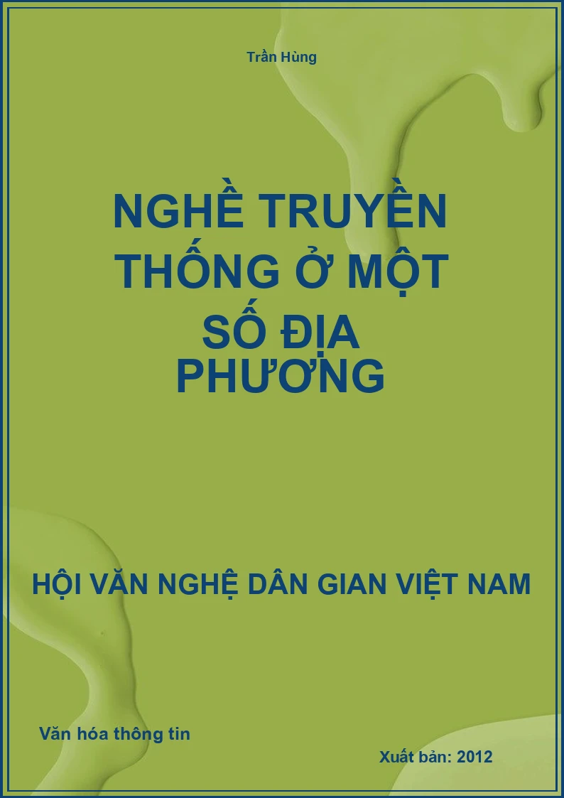 Nghề Truyền Thống Ở Một Số Địa Phương