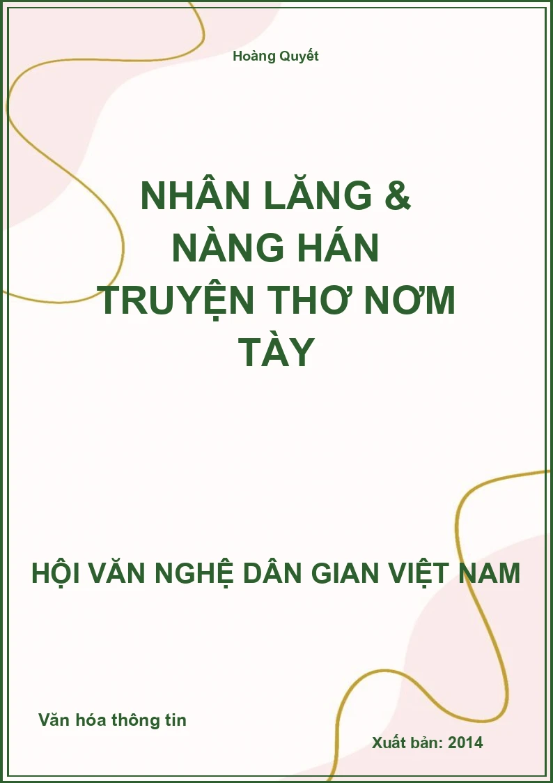Nhân Lăng & Nàng Hán Truyện Thơ Nơm Tày