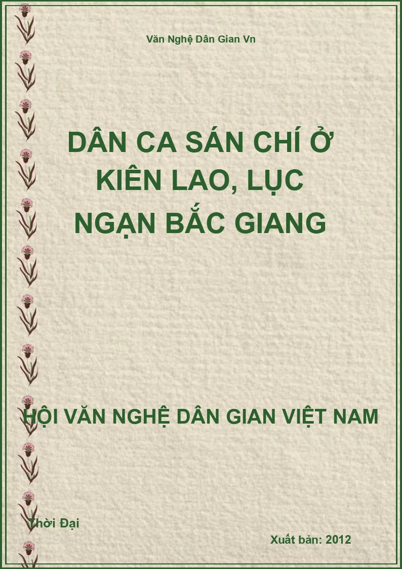 Dân Ca Sán Chí Ở Kiên Lao, Lục Ngạn Bắc Giang