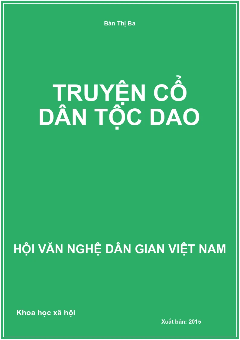 Truyện Cổ Dân Tộc Dao