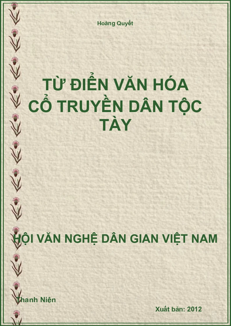 Từ Điển Văn Hóa Cổ Truyền Dân Tộc Tày