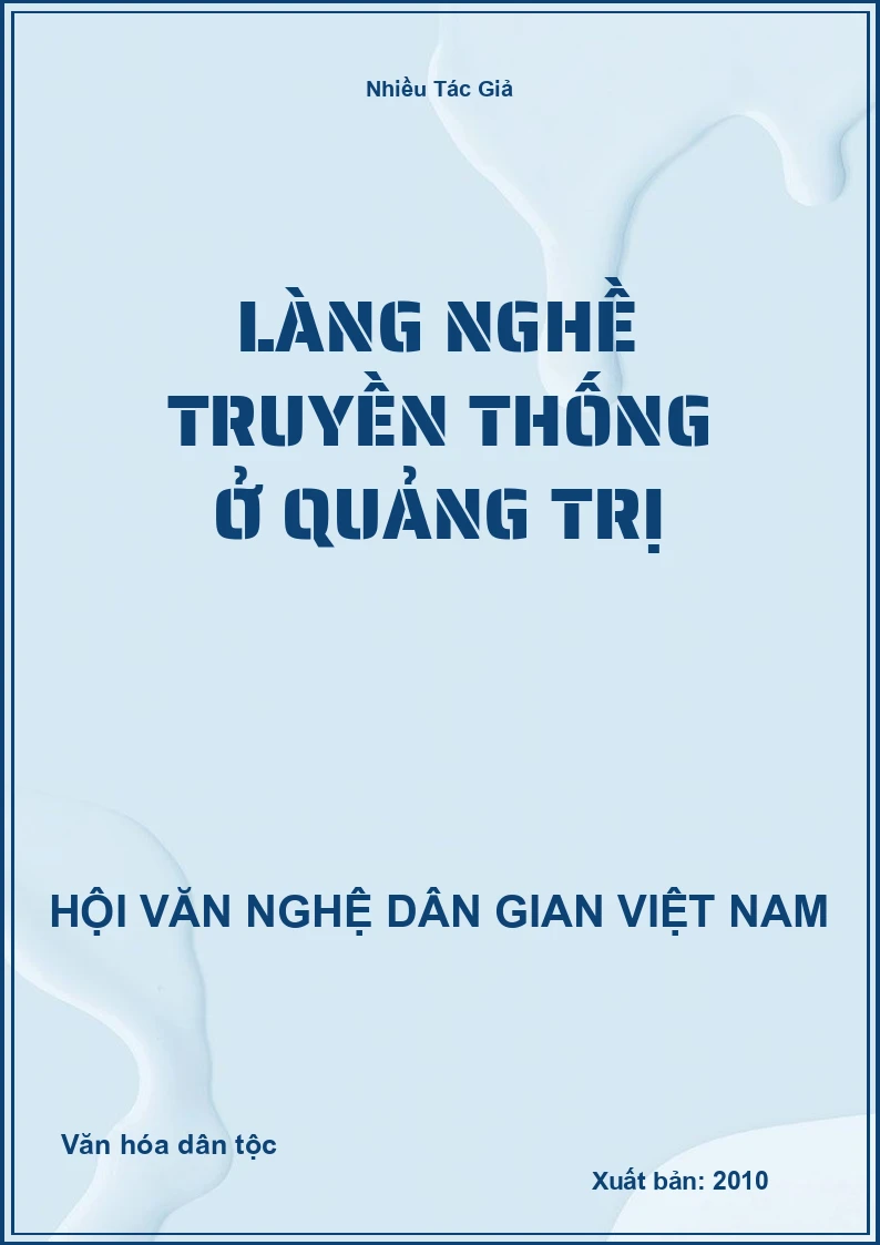 Làng Nghề Truyền Thống Ở Quảng Trị