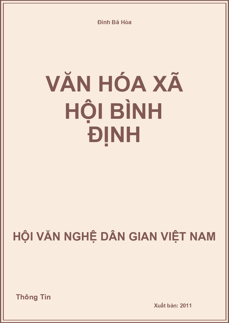 Văn Hóa Xã Hội Bình Định