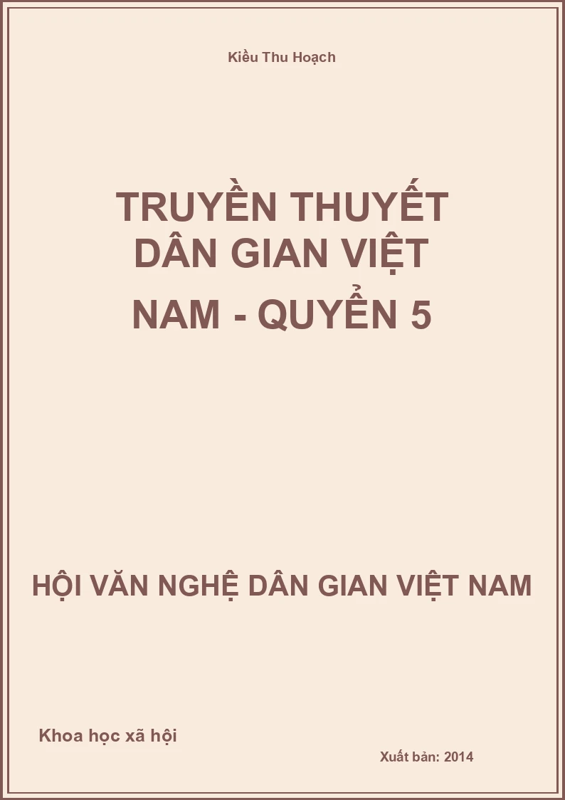 Truyền Thuyết Dân Gian Việt Nam - Quyển 5