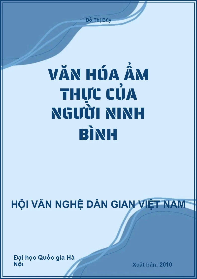 Văn Hóa Ẩm Thực Của Người Ninh Bình