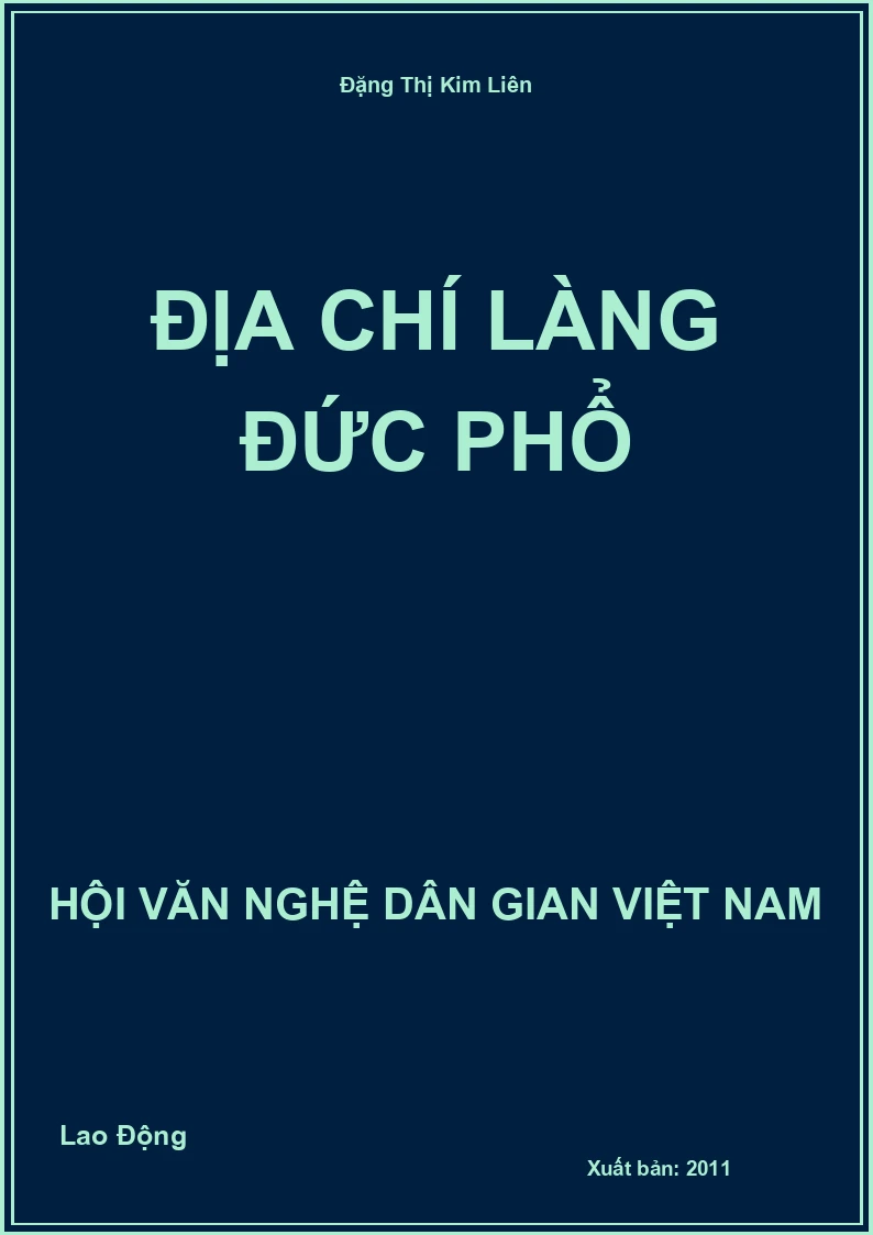 Địa Chí Làng Đức Phổ