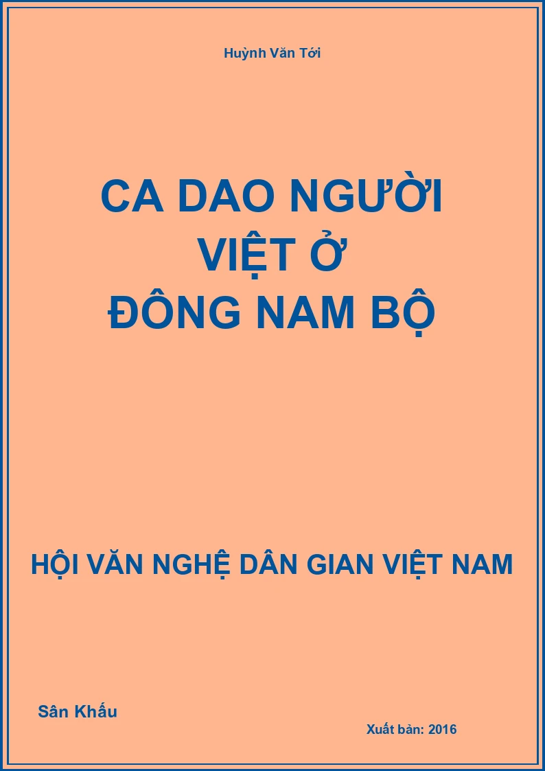 Ca Dao Người Việt Ở Đông Nam Bộ