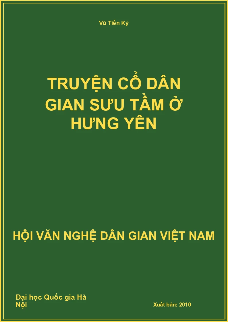 Truyện Cổ Dân Gian Sưu Tầm Ở Hưng Yên
