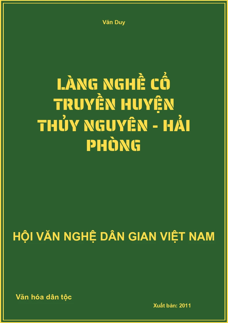 Làng Nghề Cổ Truyền Huyện Thủy Nguyên - Hải Phòng
