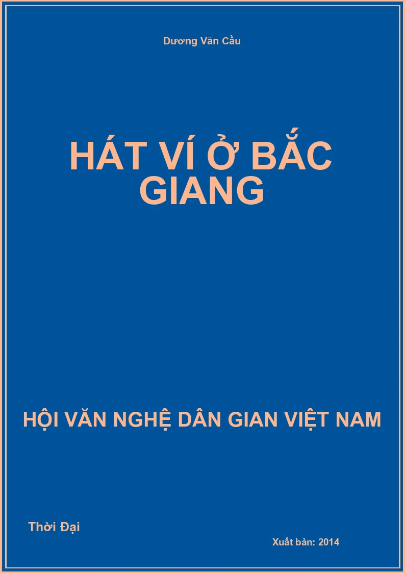 Hát Ví Ở Bắc Giang