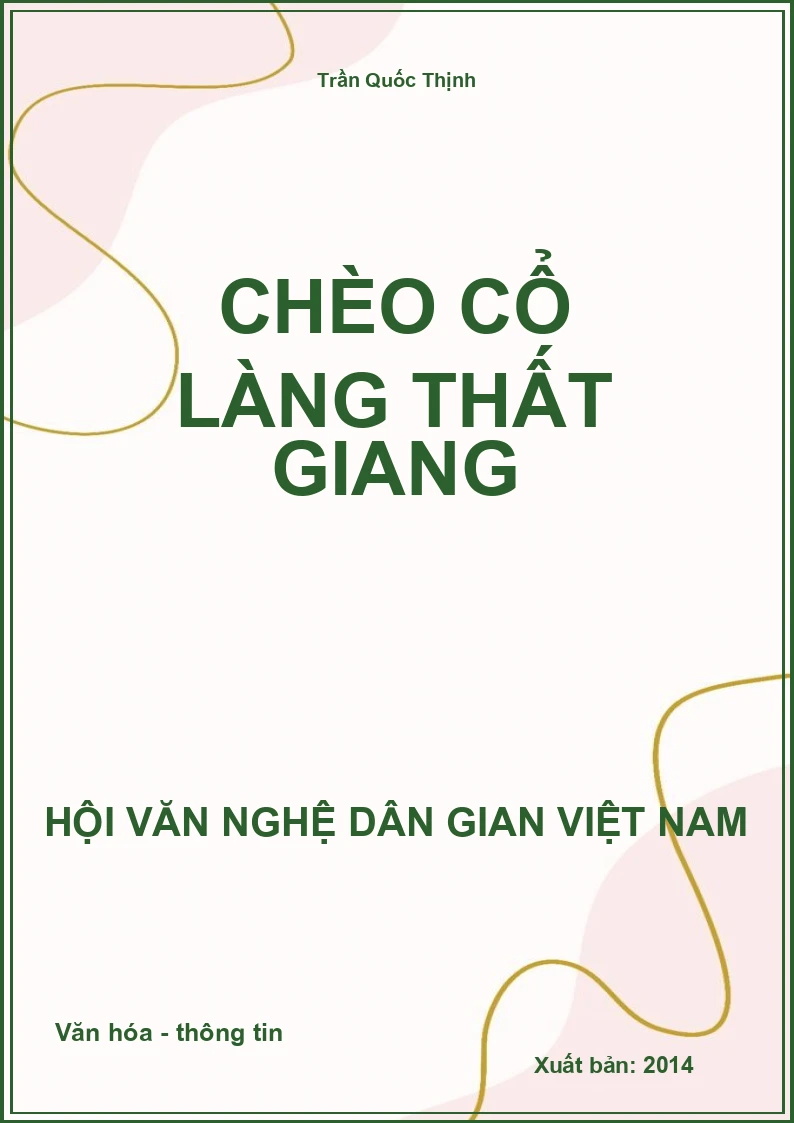 Chèo Cổ Làng Thất Giang