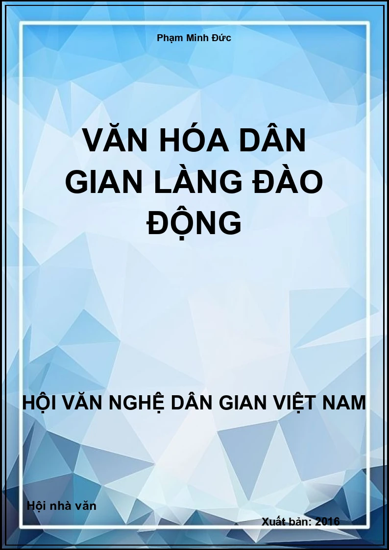 Văn Hóa Dân Gian Làng Đào Động