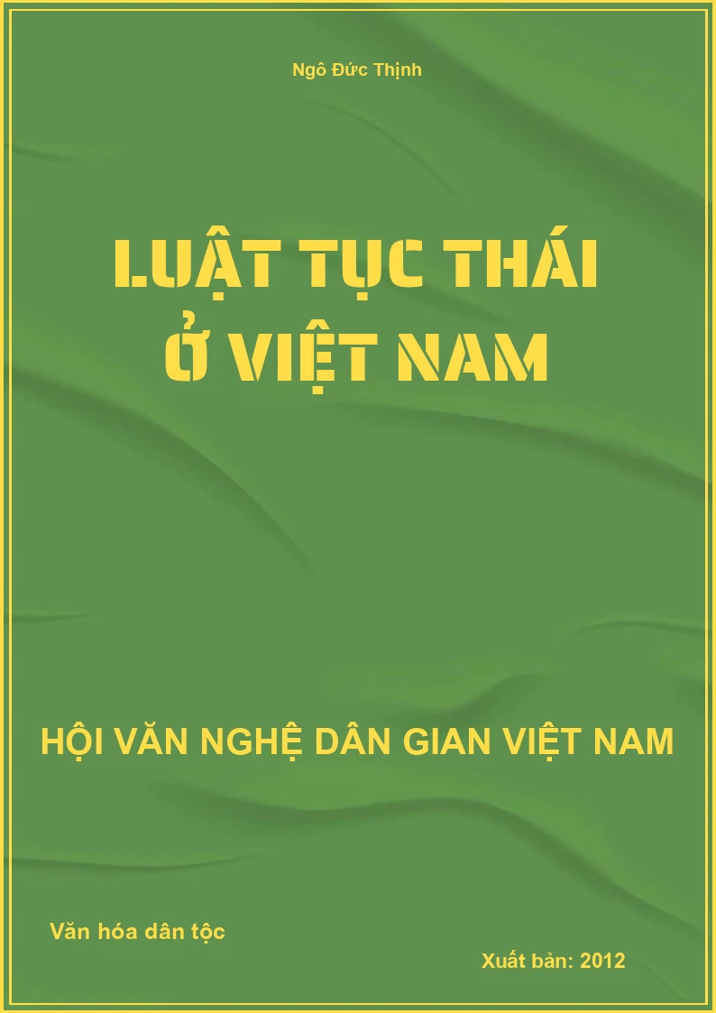 Luật Tục Thái Ở Việt Nam