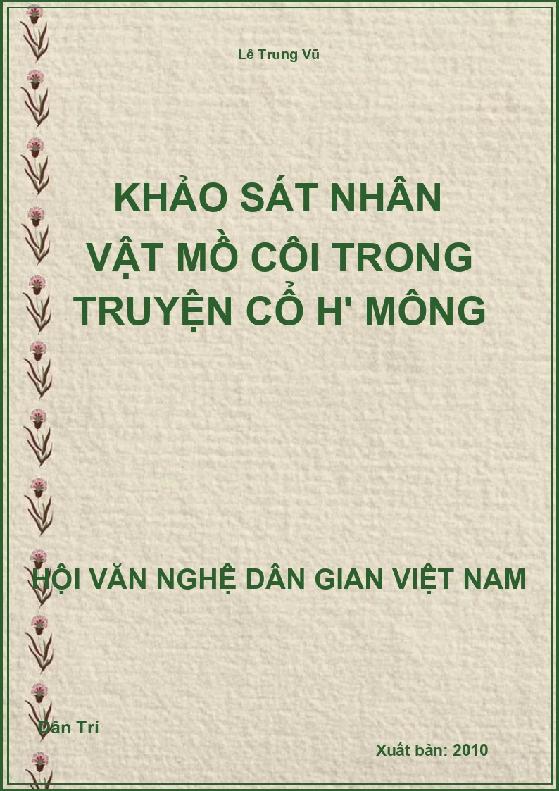 Khảo Sát Nhân Vật Mồ Côi Trong Truyện Cổ H' Mông