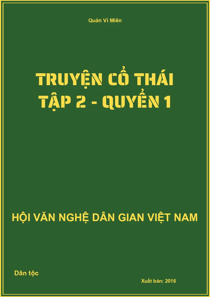Truyện Cổ Thái Tập 2 - Quyển 1