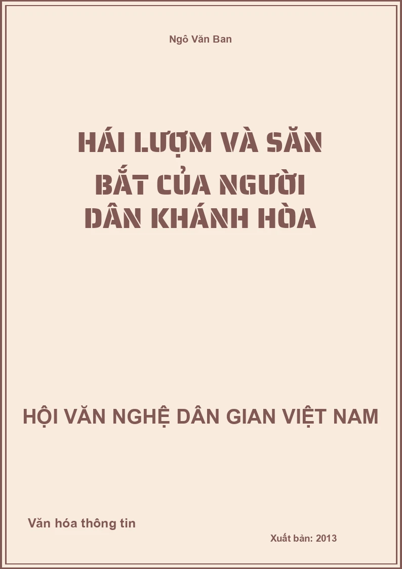 Hái Lượm Và Săn Bắt Của Người Dân Khánh Hòa
