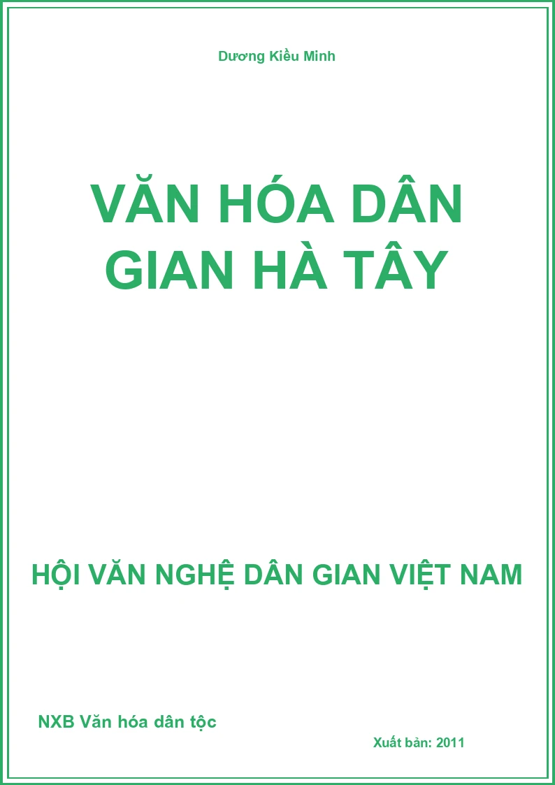 Văn Hóa Dân Gian Hà Tây