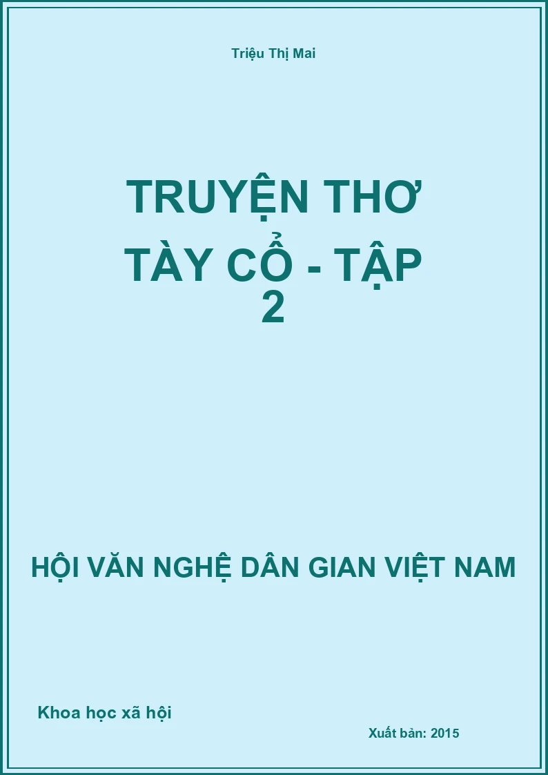 Truyện Thơ Tày Cổ - Tập 2
