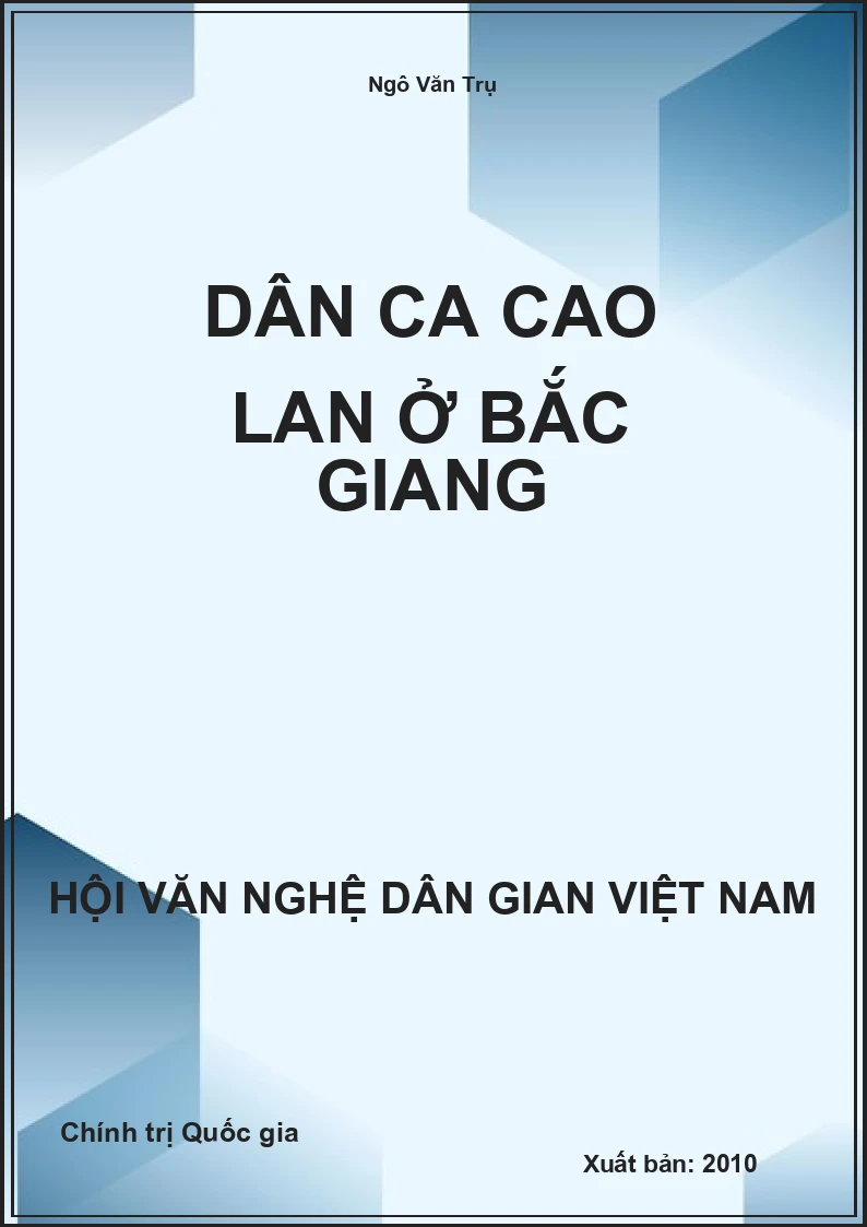 Dân Ca Cao Lan Ở Bắc Giang
