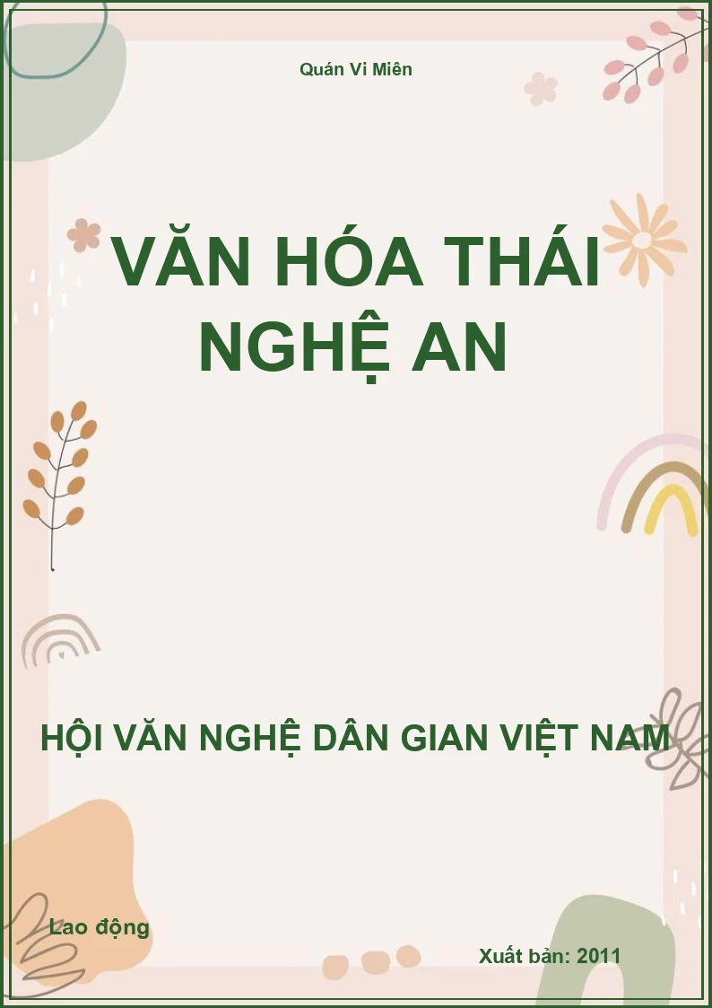 Văn Hóa Thái Nghệ An