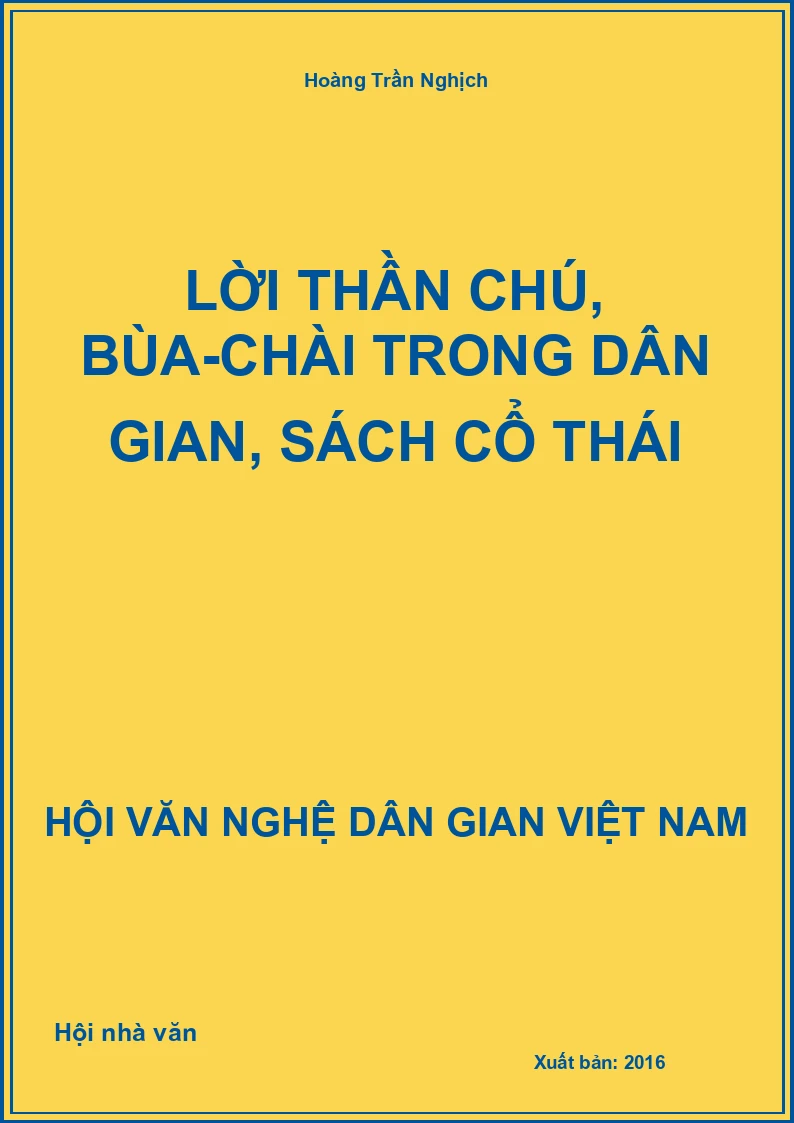 Lời Thần Chú, Bùa-Chài Trong Dân Gian, Sách Cổ Thái
