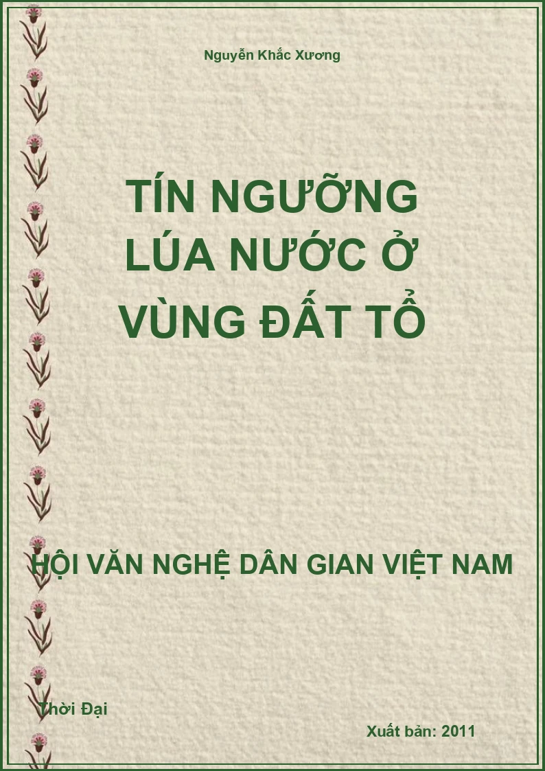Tín Ngưỡng Lúa Nước Ở Vùng Đất Tổ