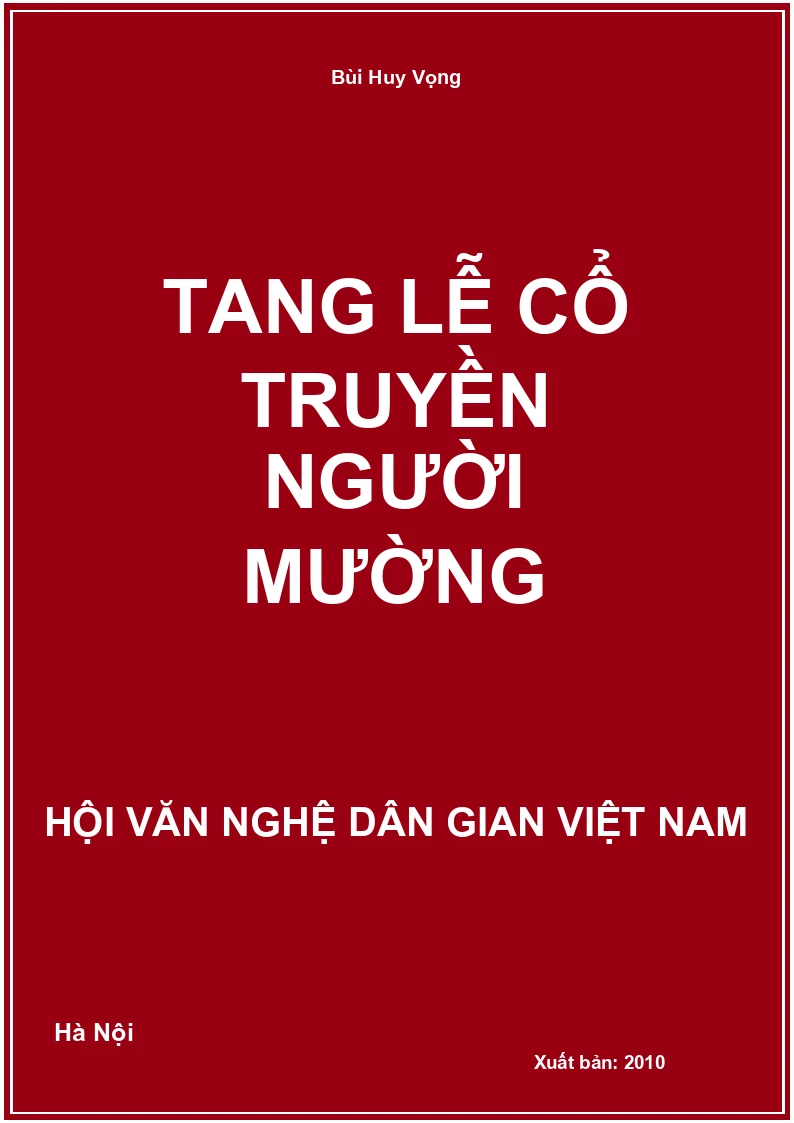 Tang Lễ Cổ Truyền Người Mường
