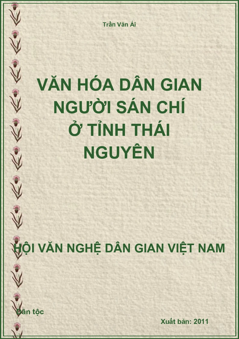 Văn Hóa Dân Gian Người Sán Chí Ở Tỉnh Thái Nguyên