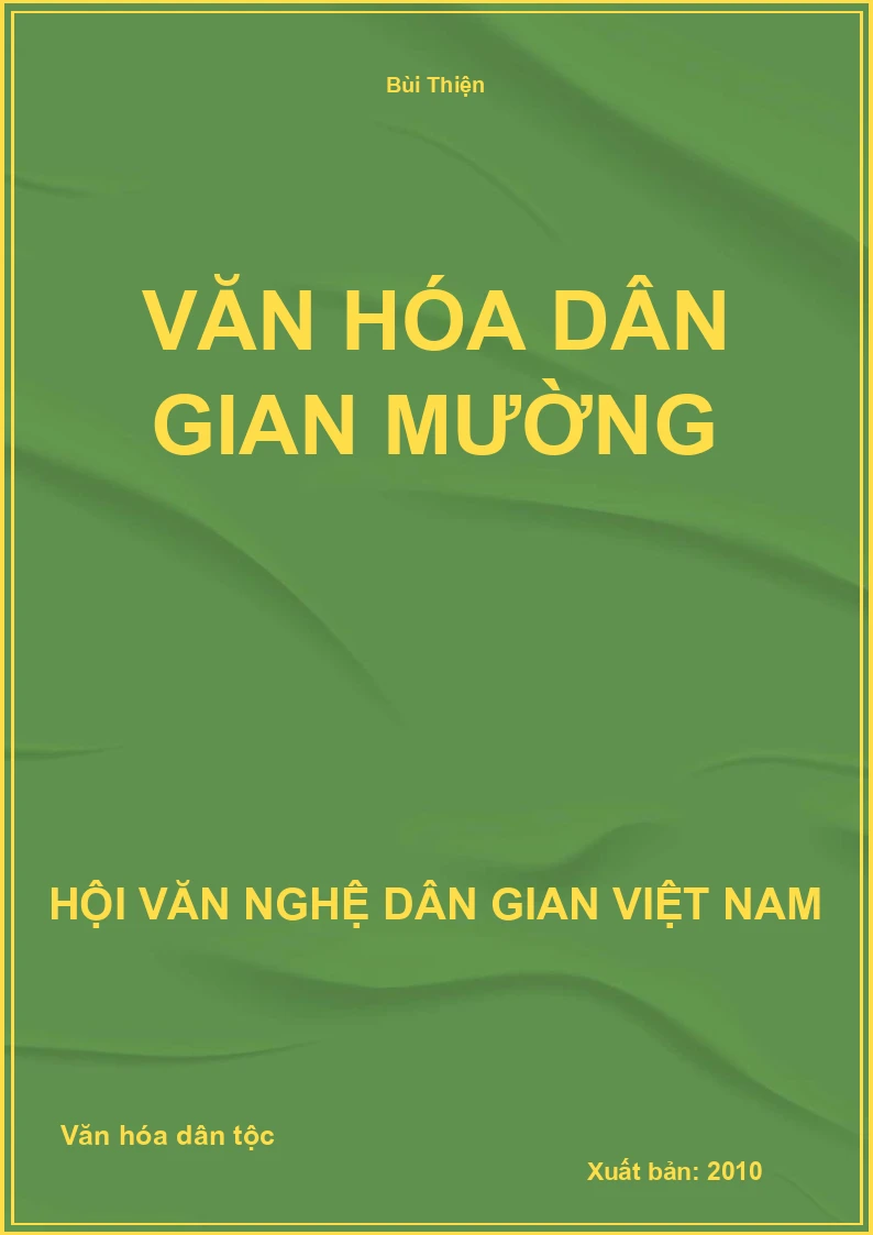 Văn Hóa Dân Gian Mường