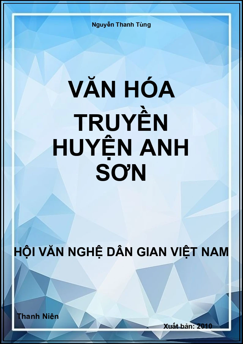 Văn Hóa Truyền Huyện Anh Sơn