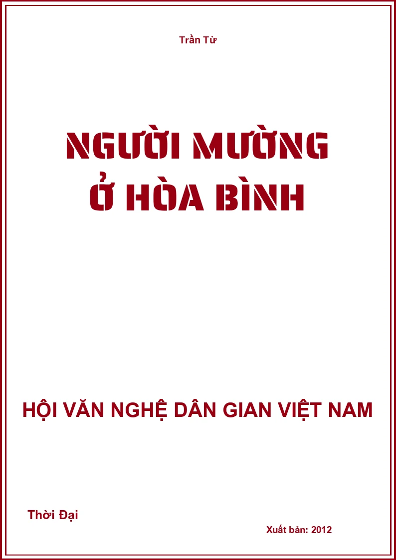 Người Mường Ở Hòa Bình