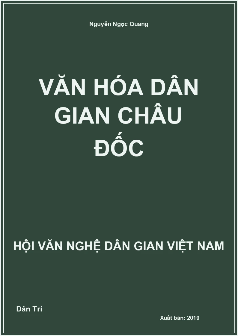 Văn Hóa Dân Gian Châu Đốc