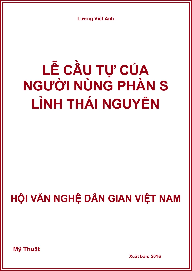 Lễ Cầu Tự Của Người Nùng Phàn S Lình Thái Nguyên