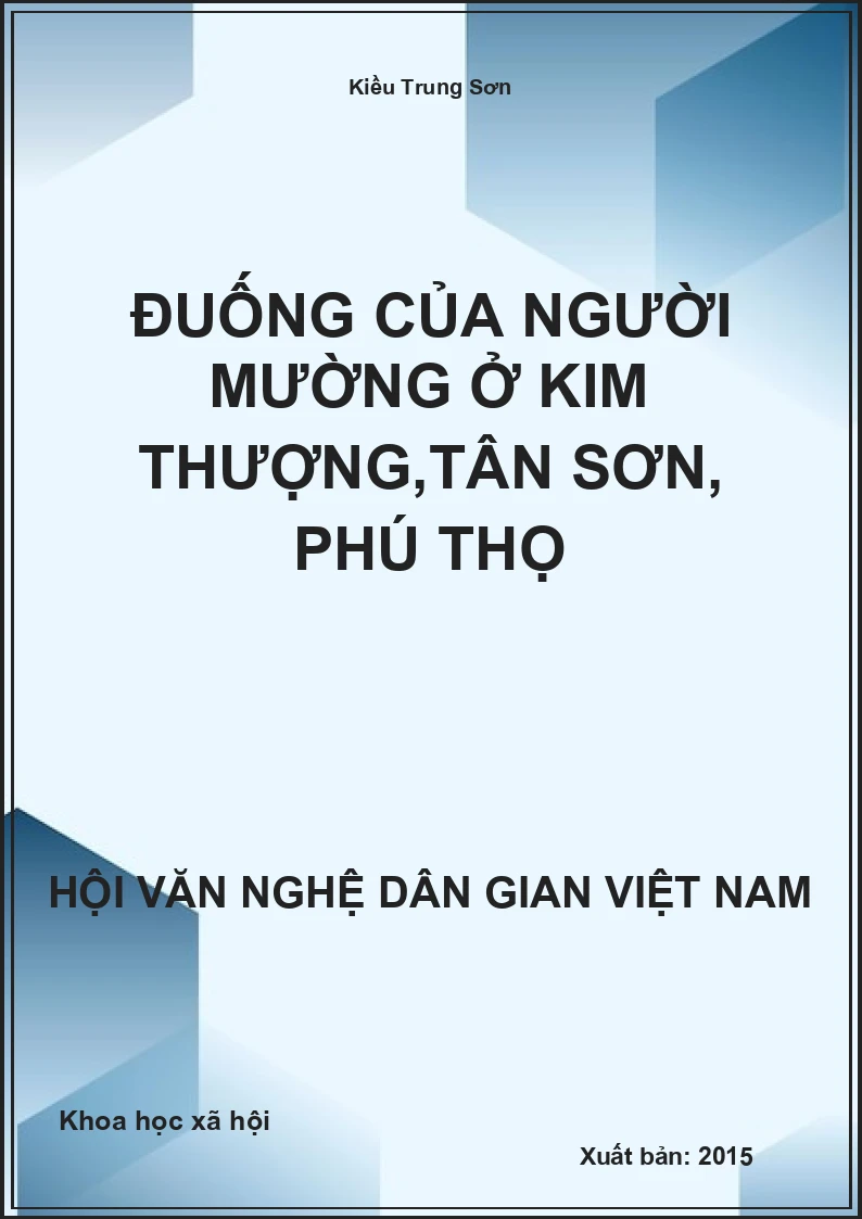 Đuống Của Người Mường Ở Kim Thượng,Tân Sơn, Phú Thọ
