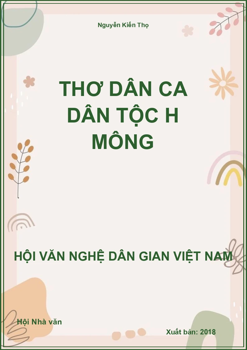 Thơ Dân Ca Dân Tộc H Mông