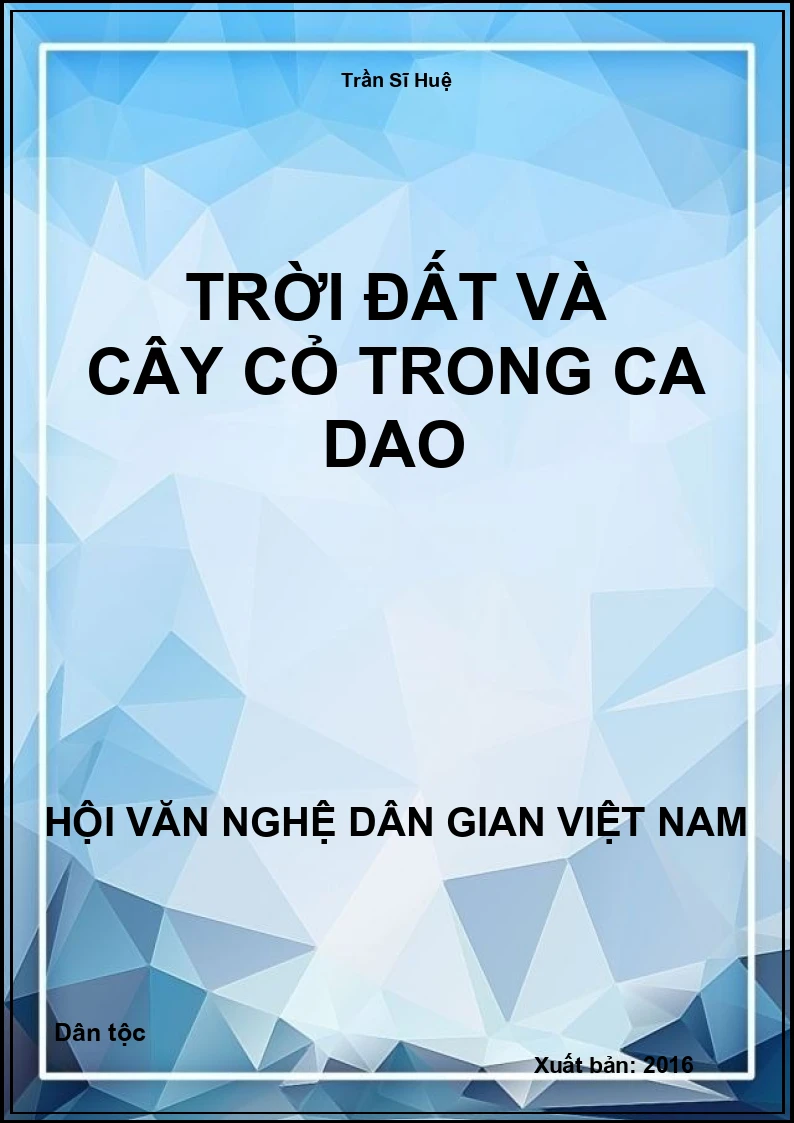 Trời Đất Và Cây Cỏ Trong Ca Dao