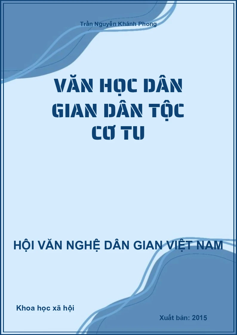Văn Học Dân Gian Dân Tộc Cơ Tu