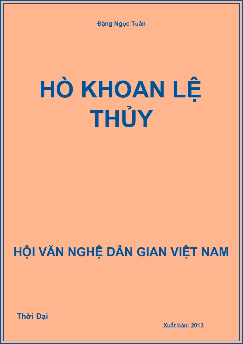 Hò Khoan Lệ Thủy