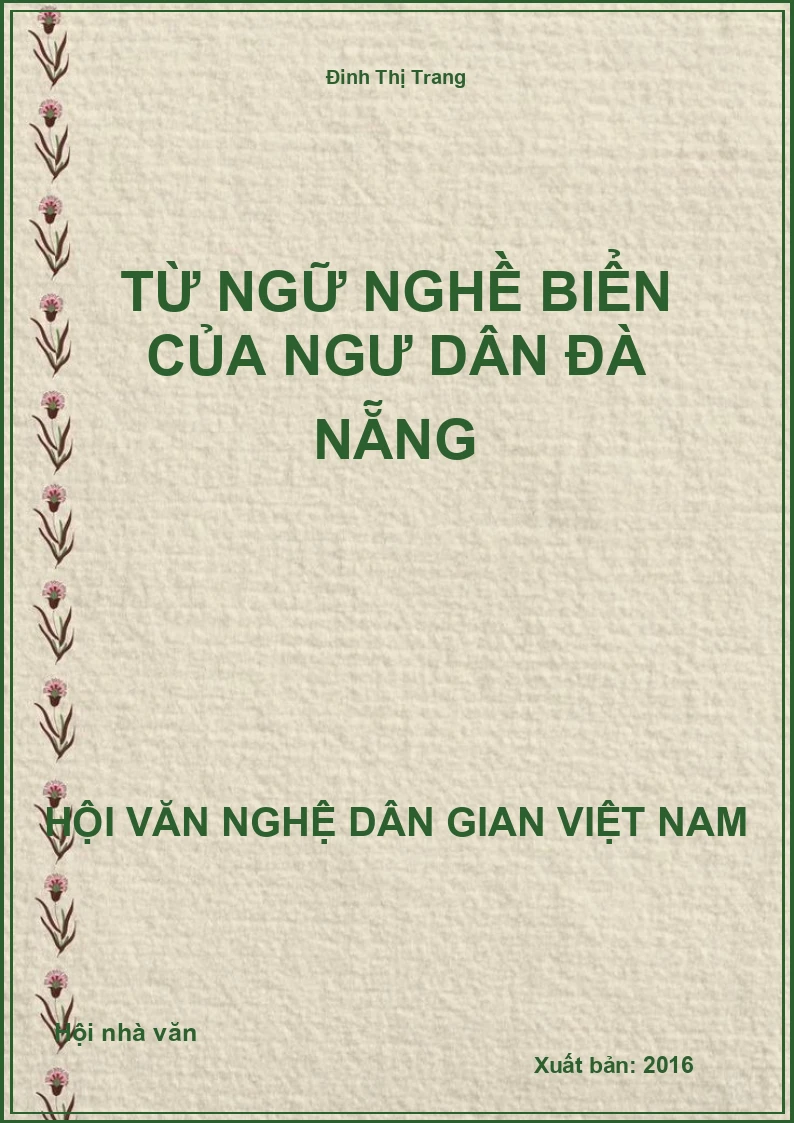 Từ Ngữ Nghề Biển Của Ngư Dân Đà Nẵng