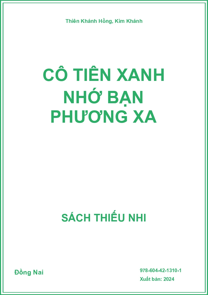 Cô Tiên Xanh nhớ bạn phương xa