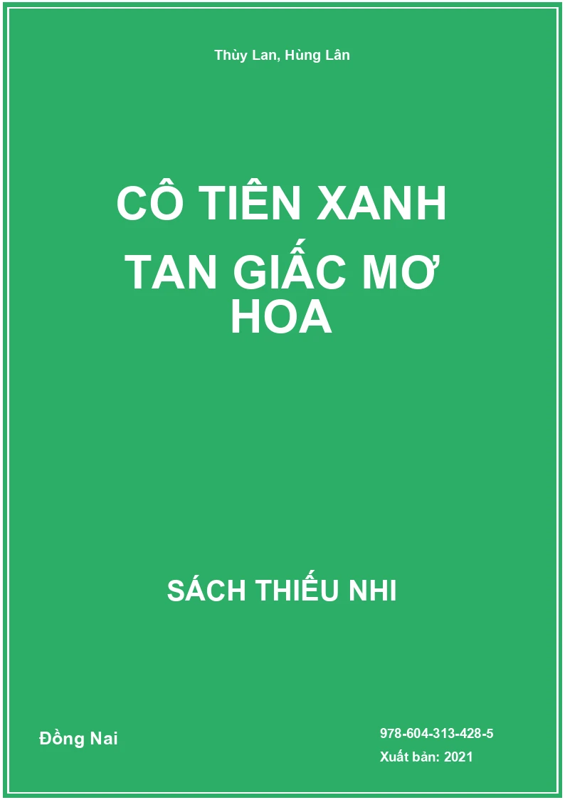 Cô Tiên Xanh tan giấc mơ hoa